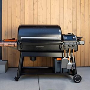 Traeger Ironwood XL Wood Pellet Grill and Smoker with WiFi and App Connectivity,Black & Traeger Pellet Grills BAC637 Stay Dry Pellet Bin, Wood Pellet Storage with Locking Lid, Black