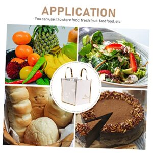 BESTonZON Packing Cold Insulation Portable Plastic Food Pizza Warmer Bags Insulated Plastic Grocery Bags Delivery Warmer Bags Thermal Lunch Bag Insulated Grocery Bags Convenient Cake Bag