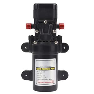 Water Pump, Large Flow Pressure Switch Dry Rotation Diaphragm Water Pump Self Priming Lightweight for Agriculture(RL 2402)