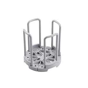 bafafa drying rack, retractable desktop bowl holder kitchen organizer plastic drain water cup shelf cabinet dishes rack plate storage tool shelves (color : grey)