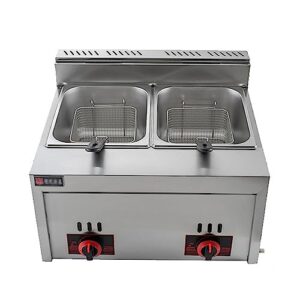 deep fryer with temperature control, deep fryers with baskets, commercial gas deep fryer, for restaurant kitchen
