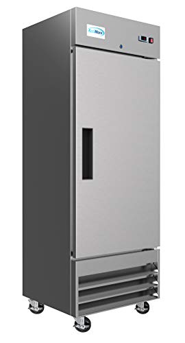 KoolMore RIR-3D-GD Commercial Refrigerator, Triple Door, Stainless Steel,66.5 cubic feet & 29" Stainless Steel Solid Door Commercial Reach-in Refrigerator Cooler - 19 cu. ft (RIR-1D-SS-19C)