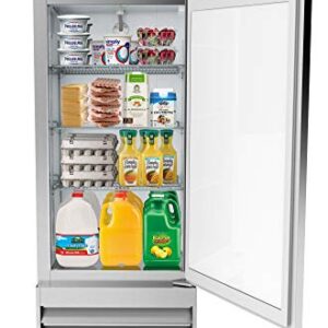 KoolMore RIR-3D-GD Commercial Refrigerator, Triple Door, Stainless Steel,66.5 cubic feet & 29" Stainless Steel Solid Door Commercial Reach-in Refrigerator Cooler - 19 cu. ft (RIR-1D-SS-19C)