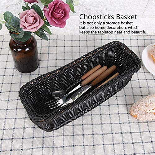 Basket Holder Fork Basket Drain Basket Restaurant Storage Basket Desktop Chopsticks Storage Basket Holder Poster Creativity Chopstick Rests & Holders (Small L240*W110*H50MM)