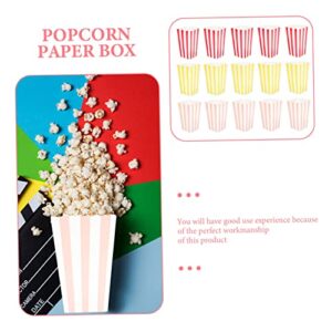 60pcs Popcorn Boxes Popcorn Box Green Decor Disposable Snack Containers Disposable Containers Popcorn Bowl Popcorn Container Popcorn Bucket Paper Party Snack Container Soft