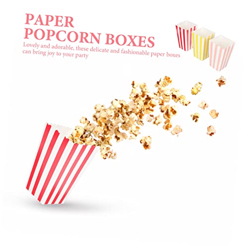 60pcs Popcorn Boxes Popcorn Box Green Decor Disposable Snack Containers Disposable Containers Popcorn Bowl Popcorn Container Popcorn Bucket Paper Party Snack Container Soft