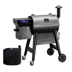 z grills 2023 newest pellet grill smoker with pid 2.0 controller, meat probes, rain cover, 450e