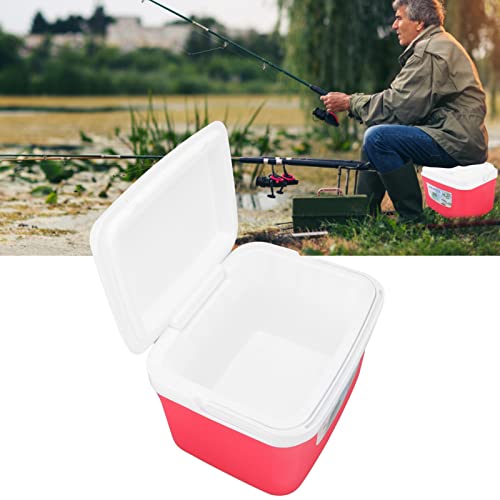 Warmer Cooler,5L Red Constant Temp Long Lasting Portable Refrigerator Box with Handle Suitable for Food Medicine Car Camping