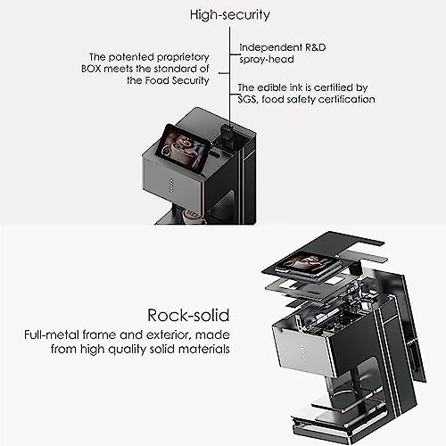 Food-grade Coffee Latte Machine, Automatic Bean To Cup Coffee Machine, 3D Art Printer Digital Inkjet, WIFI Photo Printing Touch Screen Display, DIY Decoration Maker, for Coffee Shop