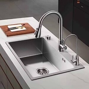 kitchen sinks, utility sink, stainless steel sink,well crafted for durability, making it a contemporary centerpiece that enhances the overall appeal of your kitchen space. (size : 68 * 45 * 20cm)