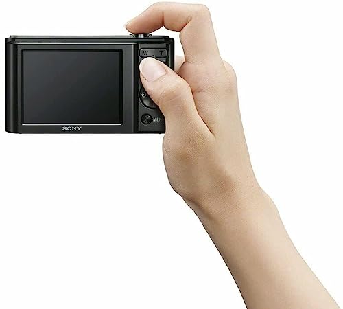 Sony W810/B 20 MP Digital Camera (Black) + 2X 32GB Memory Card Bundle