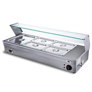 commercial food warmer,2000w electric countertop food warmer,stainless steel food steam table,automatic food soup heat preservation machine,multifunction warmer machine for restaurants,30~85℃ (5p