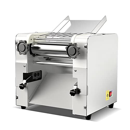 Commercial Pasta Maker Machine - 2200W Automatic Electric Dumpling Noodle Machine, Multifunctional Noodle Pasta Spaghetti Dough Roller Press for Wonton, Buns (Wide Noodle Blade 2mm)