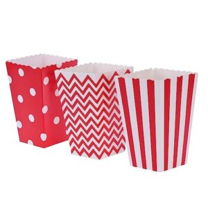 ultechnovo 30pcs popcorn snack box container pink containers paper boxes for food popcorn boxes candy popcorn movie night popcorn boxes candy bags food paper container popcorn carton chicken