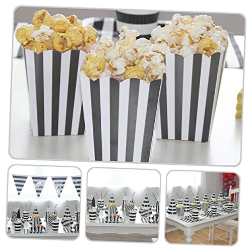 ULTECHNOVO 36pcs Popcorn Boxes Popcorn Box Popcorn Boxes for Party Christmas Goodie Box Baking Cups Disposable Cake Containers Packing Boxes for Dishes Snack Containers Paper Popcorn Box Mini