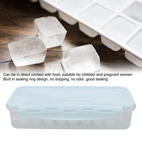 Ice Cube Trays,Square Ice Cube Trays,1.7L Double Layer 64 Grid Ice Mould Box DIY Ice Cube Mold Tray Soft Silicone Ice Mold Maker for Home