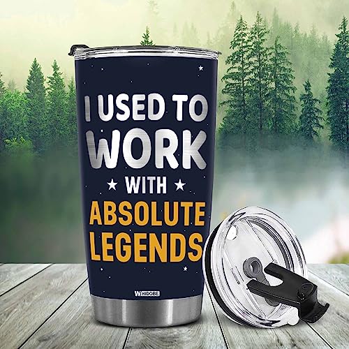 WHIDOBE I Used To Work With Absolute Legend Coworker Retirement New Job Goodbye Workplace Office Boss, Women, Men, Going Away, Colleague, Farewell, Leaving New Job, Good Luck Coworker Tumbler 20OZ Ye