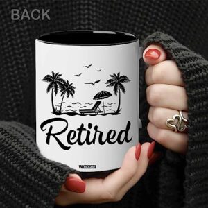 WHIDOBE Retirement Gifts for Women Men, Happy Retirement Mug, Retirement Gifts, Farewell Gifts for Coworkers Grandma Grandpa Friends Boss Funny Retirement, Retired Gifts for Christmas, Birthday 11OZ