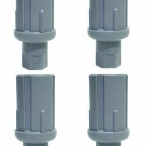 4 pcs Gray Plastic Tubing Bullet Feet 1-3/8" To 2-7/16" 1-5/8" O.D. Tubing fits - A10-0841-C 1645000257