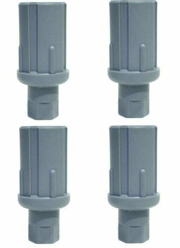 4 pcs Gray Plastic Tubing Bullet Feet 1-3/8" To 2-7/16" 1-5/8" O.D. Tubing fits - A10-0841-C 1645000257