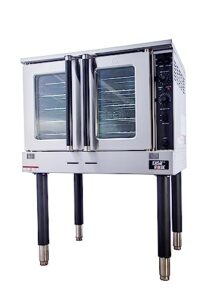 easyrose commercial convection oven single deck natural gas commercial ovens for bakery kitchen restaurant, 60,000 btu