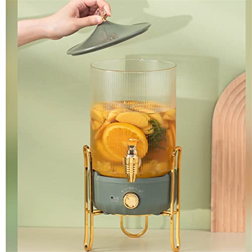 EVANEM Cold Kettle with Faucet Bucket Constant Temperature Water Heater High Temperature Heating Living Room Glass Teapot (Color : D, Size : As the picture shows)