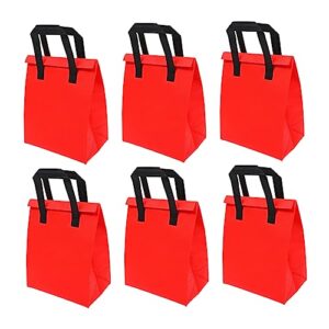 ultechnovo 6pcs insulation bags heat bags for food blank tote bags repisa drink delivery carrier grocery bags seafood preservation bag pizza delivery bag heat preservation bag hot and cold