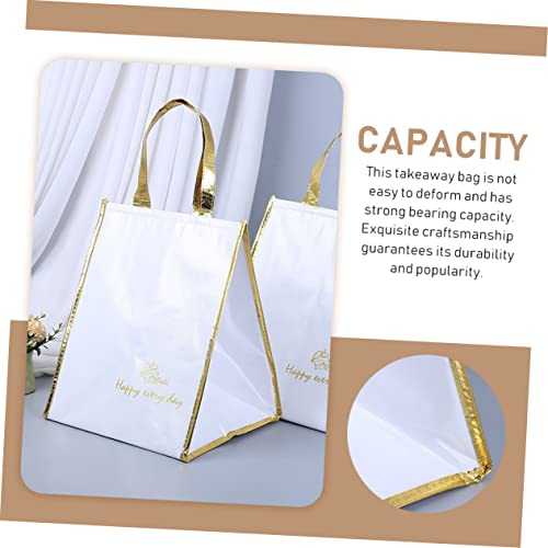 ULTECHNOVO Packing Cold Insulation Portable Plastic Tote Plastic Packaging Bags Plastic Shopping Bags for Groceries Insulated Grocery Tote Cooler Bags Insulated Lunch Tote Bag Delivery Bag