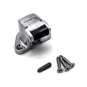 Kason 0059 Brushed Chrome Rolling Strike, -1/8" to 1/4" Offset with Hardware KIT