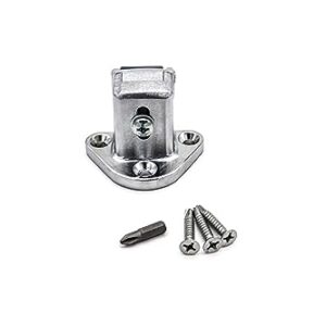 Kason 0059 Brushed Chrome Rolling Strike, -1/8" to 1/4" Offset with Hardware KIT