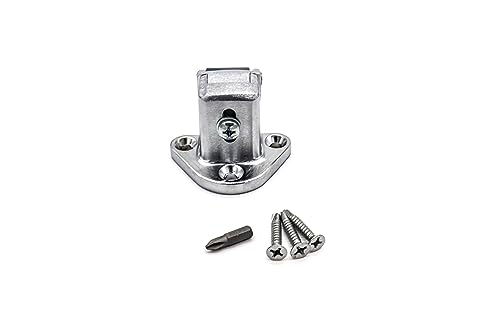 Kason 0059 Brushed Chrome Rolling Strike, -1/8" to 1/4" Offset with Hardware KIT