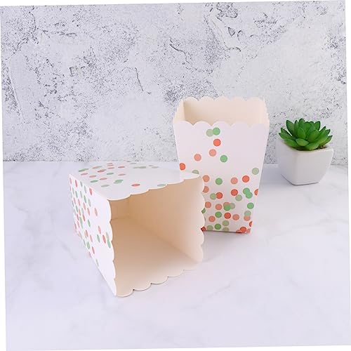 jojofuny 24pcs Popcorn Boxes Wedding Confetti Wedding Party Supplies Party Treat Boxes Candy Box Popcorn Treat Box Party Popcorn Boxes Set up Snack Box Chicken Popcorn Box Dessert