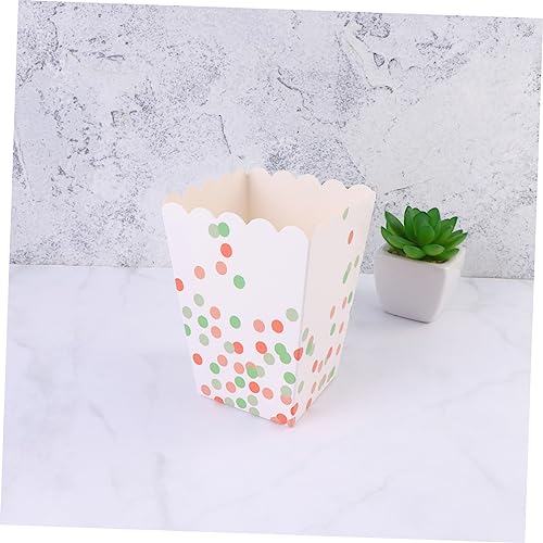 jojofuny 24pcs Popcorn Boxes Wedding Confetti Wedding Party Supplies Party Treat Boxes Candy Box Popcorn Treat Box Party Popcorn Boxes Set up Snack Box Chicken Popcorn Box Dessert