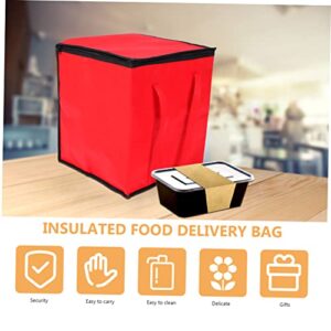 ULTECHNOVO 1pc Portable Cooler Bag Collapsable Cooler Shopping Tote Bag Portable Heating Lunch Box Insulated Pizza Bag Cold Delivery Bag Heated Lunchbox Pizza Insulation Tote Lunch Bag Food