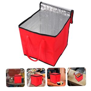 ULTECHNOVO 1pc Portable Cooler Bag Collapsable Cooler Shopping Tote Bag Portable Heating Lunch Box Insulated Pizza Bag Cold Delivery Bag Heated Lunchbox Pizza Insulation Tote Lunch Bag Food