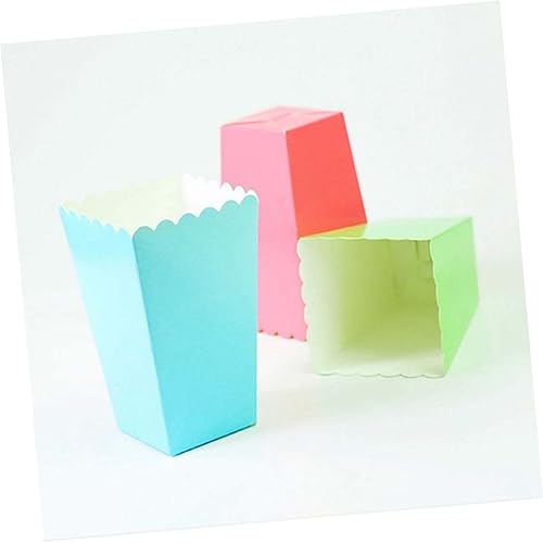 Popcorn Holder 8pcs Popcorn Boxes Dot Design Popcorn Box Popcorn Cartons Polka Dot Decorate Popcorn Boxes Popcorn Containers