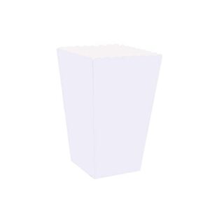 ultechnovo 100pcs popcorn boxes candy containers plastic container disposable containers cardboard candy container necessities treat bags white popcorn bucket supplies candy box stripe