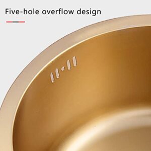 Recessed Single Bowl Kitchen Sink Round Corner Single Bowl Floor Mounted Kitchen Sink Stainless Steel Dining Room Sink