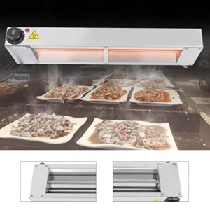 24'' Food Heat Lamp Electric Buffet Warmer Lights,500W Overhead Food Warmer Adjustable Temperature Control Heating Lamps for Chips Churros Buffet Kitchen Restaurants