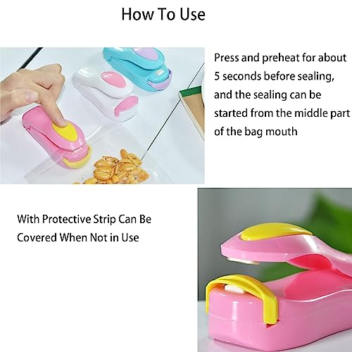 Convenient Portable Sealing Machine, Portable Mini Heat Sealing Machine, Impulse Sealer, Small Package Sealer, Seal Packing Plastic Bag for Home Outdoor