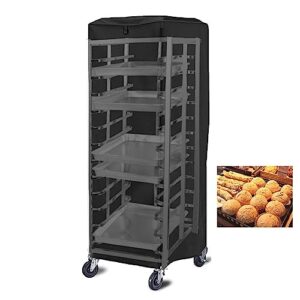 Fenteer Bread Rack Cover Baker Rack Cover, High Density, 23''x28''x64'' Pan Rack Cover, Bakery Single Rack Cover for Home Restaurant Bakery