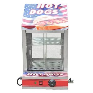 commercial food warmer display cases,2-tier food warmer,heated cabinet,pastry display case for pizza hot dog hamburger bread,etc,110v 1200w temperature control range 30-110 ℃