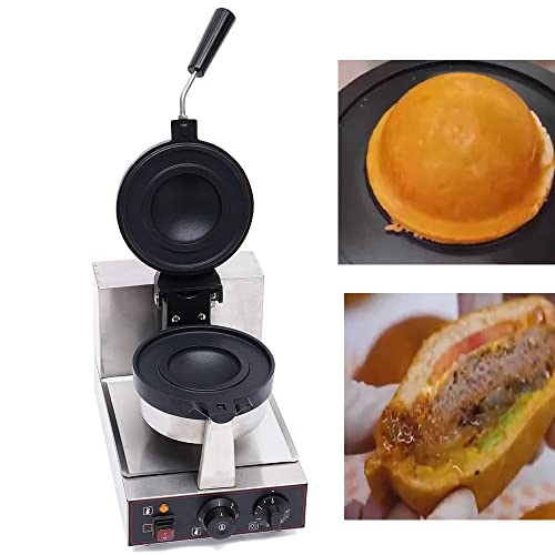 Guaopom 2400W Commercial Electric Panini, Electric Burger Machine Waffle Machine Press Machine Grillers, Hamburger Baking Sandwich Maker, Stainless Steel Non-Stick Pan Grilled Cheese Machine(Panini)