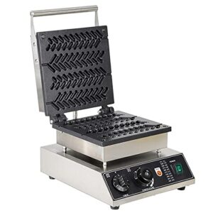 commercial waffle machine, non-stick belgian waffle maker, waffle iron baker with non stick coating, double-sided heating, for restaurant,street food,bars and dessert shops,food carts