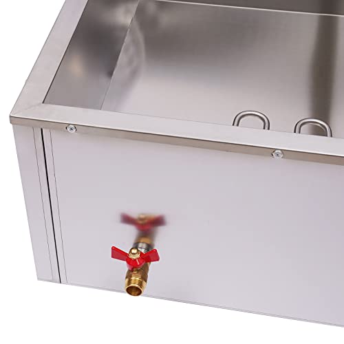 TFCFL Food Warmer Steamer Steam Table Stainless Steel Buffet Electric 6 Pans 850W 110V Electric Bain-Marie Food Warmer Stainless Steel Buffet Food Warmer Steam Table