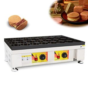 2400W Electric Red Bean Cake Maker Machine,Commercial 32 Hole Wheel Cake Making Machine,Professional Layer Cake Making Machine,Waffle Maker Plate Grill Machine for Restaurant Snack Bar