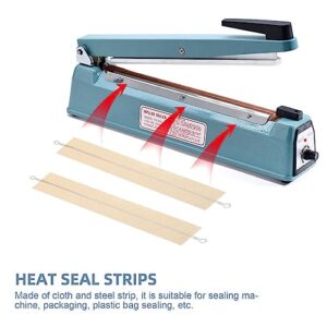 Vacuum Sealer 4pcs Impulse Sealer Replacement Parts Element Grip Heat Seal Strips Service Spare Repair Parts Kit Heat Seal Strips Replacement Elements Vacuum Sealer Machine