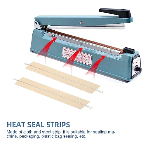 Vacuum Sealer 4pcs Impulse Sealer Replacement Parts Element Grip Heat Seal Strips Service Spare Repair Parts Kit Heat Seal Strips Replacement Elements Vacuum Sealer Machine