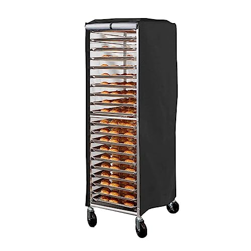 ＫＬＫＣＭＳ Bakery Single Rack Covers Bread Rack Cover Commercial 1 Piece 420D Oxford Baker Rack Cover Bun Pan Rack Cover for Restaurant Bakery Shop