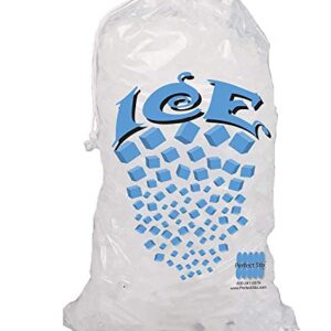 VEVOR Commercial Ice Maker Machine, 90-100LBS/24H with 33LBS Bin Stainless Steel & Perfectware - PW Icebags-DS-100ct 10lb Ice Bags with Drawstring-100ct